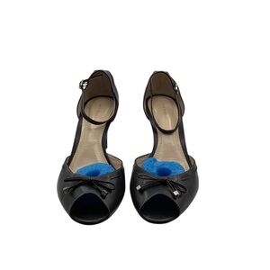 Ann Taylor Black Open-Toe Women's Shoes size‎ 9M